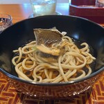 日本料理 別府 廣門 - ⑯山国川 鮎炭火焼と鮎の肝とうるかと国東半島 胡瓜の蕎麦