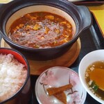 蔵王飯店 - Dランチの四川麻婆豆腐ランチ定食