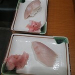 すし処 - 媛スマすし二貫（上は山葵抜き）