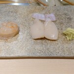 Sushi Toku - 牡丹海老、帆立、平目