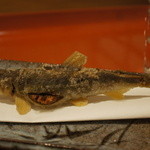 祇園 大渡 - 子持ち鮎の揚げ物