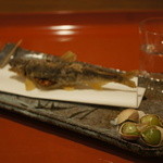 祇園 大渡 - 子持ち鮎と銀杏