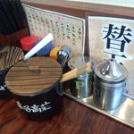 博多一双 - 卓上の設置物