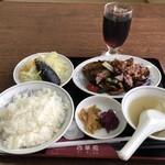 西華苑 - ♪肉とナスの味噌炒め¥1122