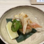 すし善 - “北寄貝とホタテのバター焼き”。ホタテは分かりますが、北寄貝⁈って。地元ならではの着想に感動しました。それはそれは美味しいです！