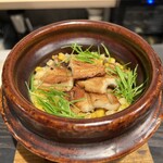 中津をにく - あなごとコーンのご飯