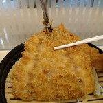 定食屋がってん かながわの肴 - 特鯵海鮮フライ定食の鯵フライ