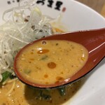 担々麺あづま屋 - 濃厚なスープは酸味と辛味のバランス良いです