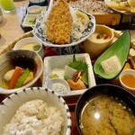 とんかつ和食　武蔵総本店 - アジフライかご膳¥1,628(税込)