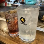 広島的鉄板酒場 鉄輝努 - レモンサワー