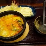 ひろき庵 - 石焼キムチチゲ鍋風つけ汁うどん