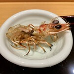 小笹寿し - 車海老 殻焼き