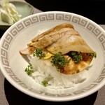 茶禅華 - 雲白肉 ご飯