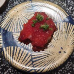 回転寿司 根室 花まる - 紅鮭すじこ醤油漬け