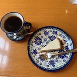ティールーム　霧笛 - オリジナルチーズケーキセット