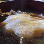 手打うどん 松屋 - 分厚いバラスライス。