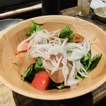 串焼 博多 松介 - 博多地鶏の生ハムとトマトサラダ
