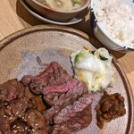 牛たん料理 錦町たん屋びぜん - 牛タン&カルビ定食、ごはんスープ付1580円