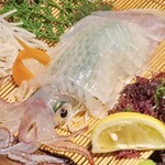 博多もつ鍋 いっとく家 - 活きイカ