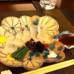 日本料理 晴山 - 奄美？の平目