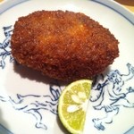 器楽亭 - 【2013年8月再訪】2回目の訪問：かつおの血合いの部分を使った和製ブータンノワールとすだちを添えて