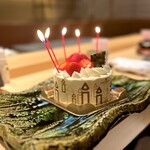 おにく 花柳 - ◎大将やスタッフさん達の誕生祝いの歌でお祝い❗️