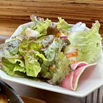 4D studio meili cafe - 今月のスキレットドリア（夏野菜とベーコンのトマト味）サラダ・スープ付き