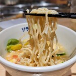 CHIKAMINE - 〆麺 今回はオリエンタルな味わいの冷麺 しこつるな麺で、野菜も入っててさっぱり