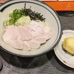 讃岐うどん房 鶴越 - 鶏わさうどん並