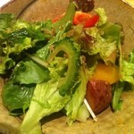 器楽亭 - 【2013年8月再訪】1回目の訪問：根菜のサラダ