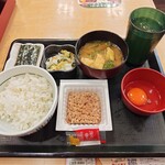 なか卯 - こだわり卵の納豆朝食［340円］