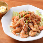 Deep-fried sweet shrimp/Teppanyaki squid/Fish choira