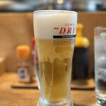 Tonkatsu Kumasan - 生ビール（中）　600円