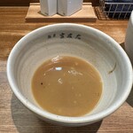 麺屋吉左右 - スープ割り