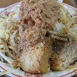 ラーメン荘 これが好きだから - カレー和え麺300g(ニンニク.ヤサイ.アブラ)＋クリームチーズ２個