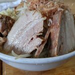 ラーメン荘 これが好きだから - 豚W塩らーめん(ニンニク・野菜・アブラ)