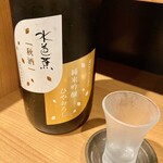 大衆日本酒バル ふとっぱらや - 群馬の酒「水芭蕉」390円也。