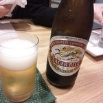 天ぷら新宿つな八 - 瓶ビール　キリン・アサヒ・エビスからチョイス