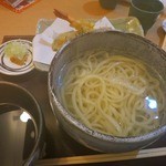手打ち蕎麦・うどん 彩め - 釜揚げうどん　天ぷらセット