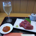 黒まぐろ - 本まぐろ刺身\1260・田酒\550