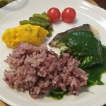 キッチン ブルー グローブ - ご飯を乗せます