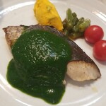 キッチン ブルー グローブ - 反対側から、ソースたっぷり！