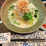 串焼き BUBU-TON - 生海苔しらす豆乳ぶっかけおうどん！