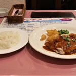 Koumitei - 日替わりランチ（ポークソテー マスタードソース　900円