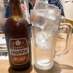 市場酒舗 - ドリンク写真:ホッピー白セット490円