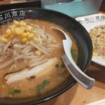 元祖普通系ラーメン 石川商店 - 味噌ラーメン＋ミニチャーハン