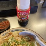 麺処 あきら - 皿ウドンにはニビシソースが美味し！