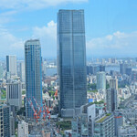 45階テーブル席からの眺望です