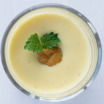 アジュール フォーティーファイブ - ランチコース 19800円 のトウモロコシのフラン 雲丹添え