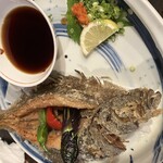 晴れたり曇ったり - カレイの唐揚げ